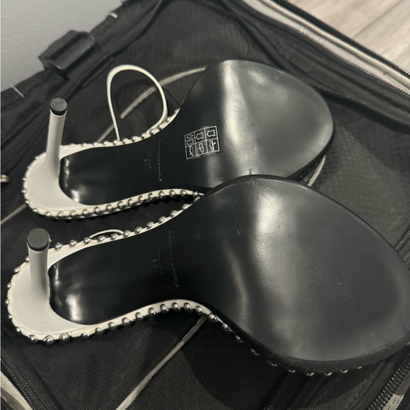 Alexander Wang Size 8
Women's White Nova Studded Clear-strap High Heel Sandals - Picture 3 of 6